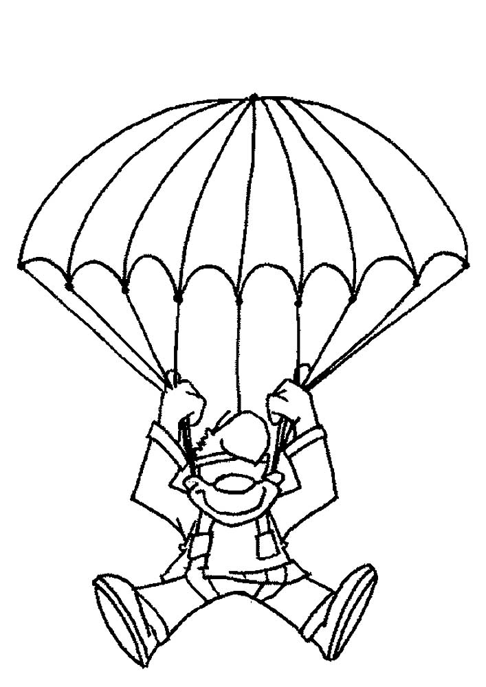 83 Skydiving Coloring Pages Printable 28