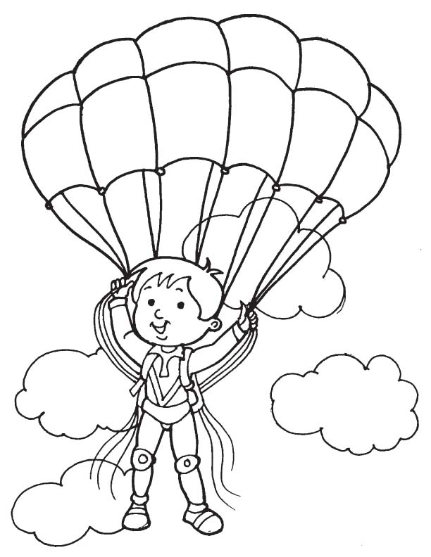 83 Skydiving Coloring Pages Printable 30