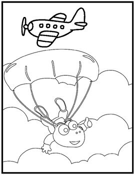 83 Skydiving Coloring Pages Printable 43