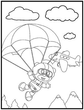 83 Skydiving Coloring Pages Printable 47