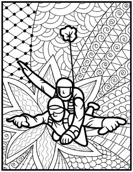 83 Skydiving Coloring Pages Printable 5