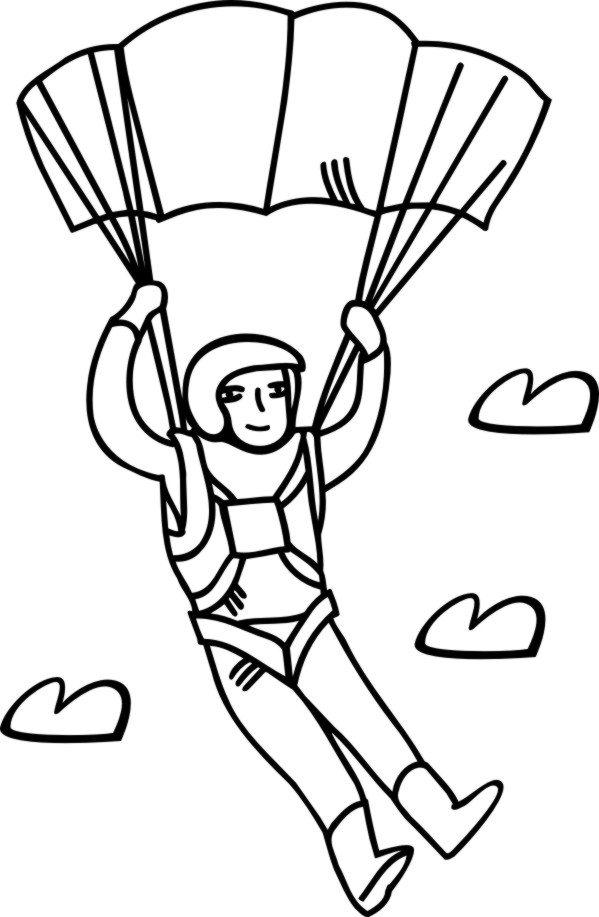 83 Skydiving Coloring Pages Printable 66