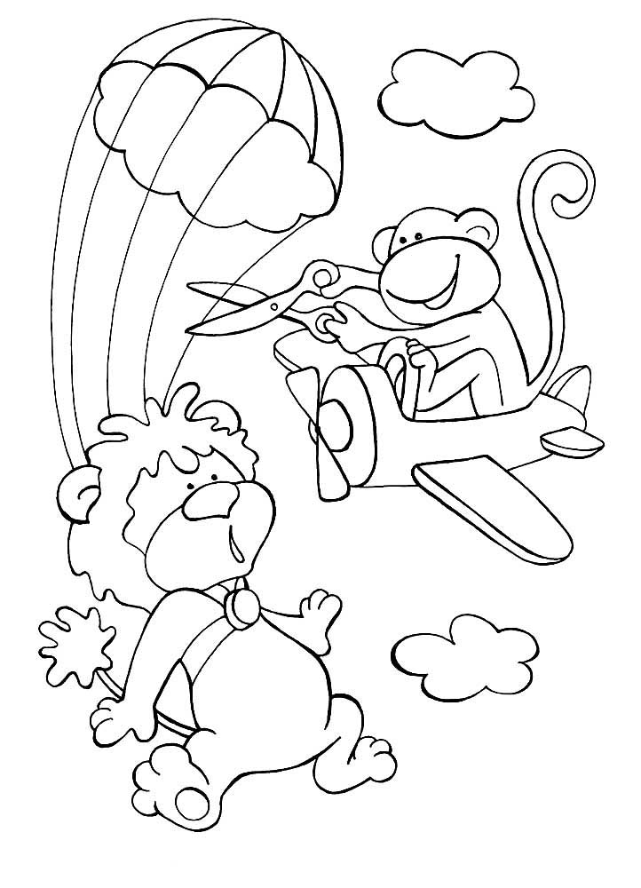 83 Skydiving Coloring Pages Printable 80