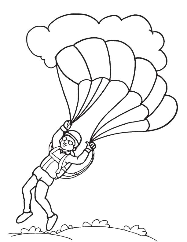 83 Skydiving Coloring Pages Printable 9