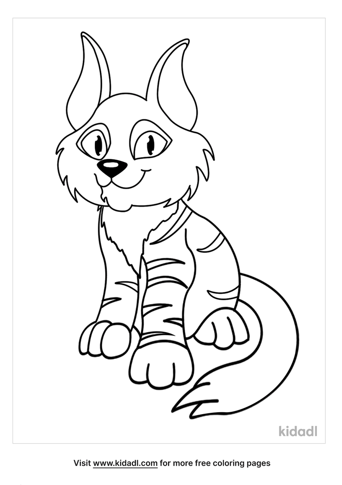 84 Bobcat Coloring Pages Printable 1