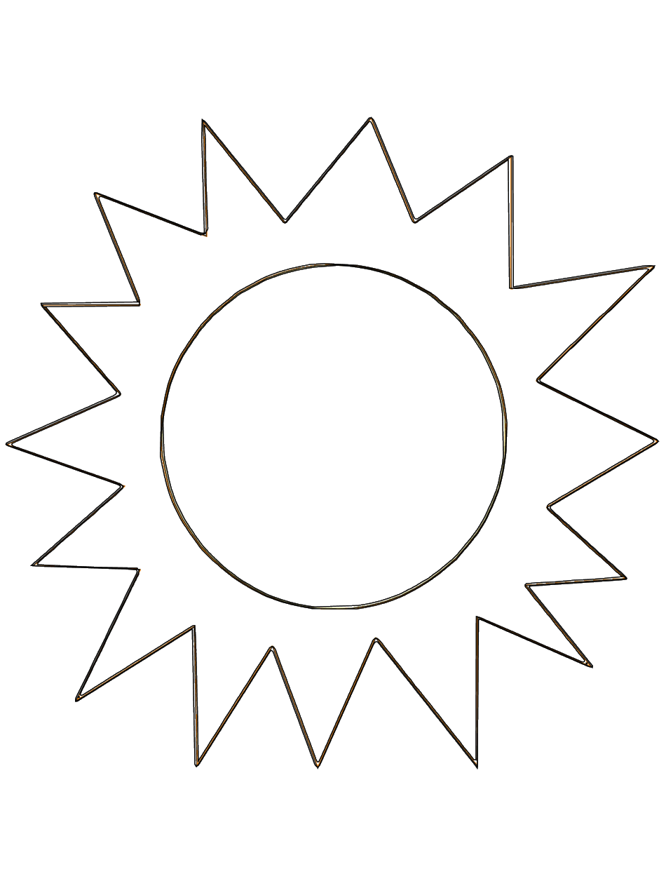 87 Sun Coloring Pages for Kids Printable 15