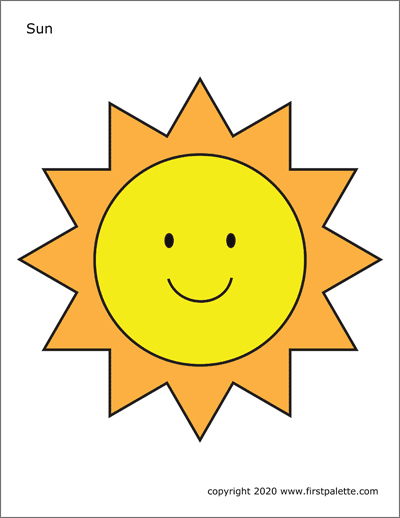 87 Sun Coloring Pages for Kids Printable 16