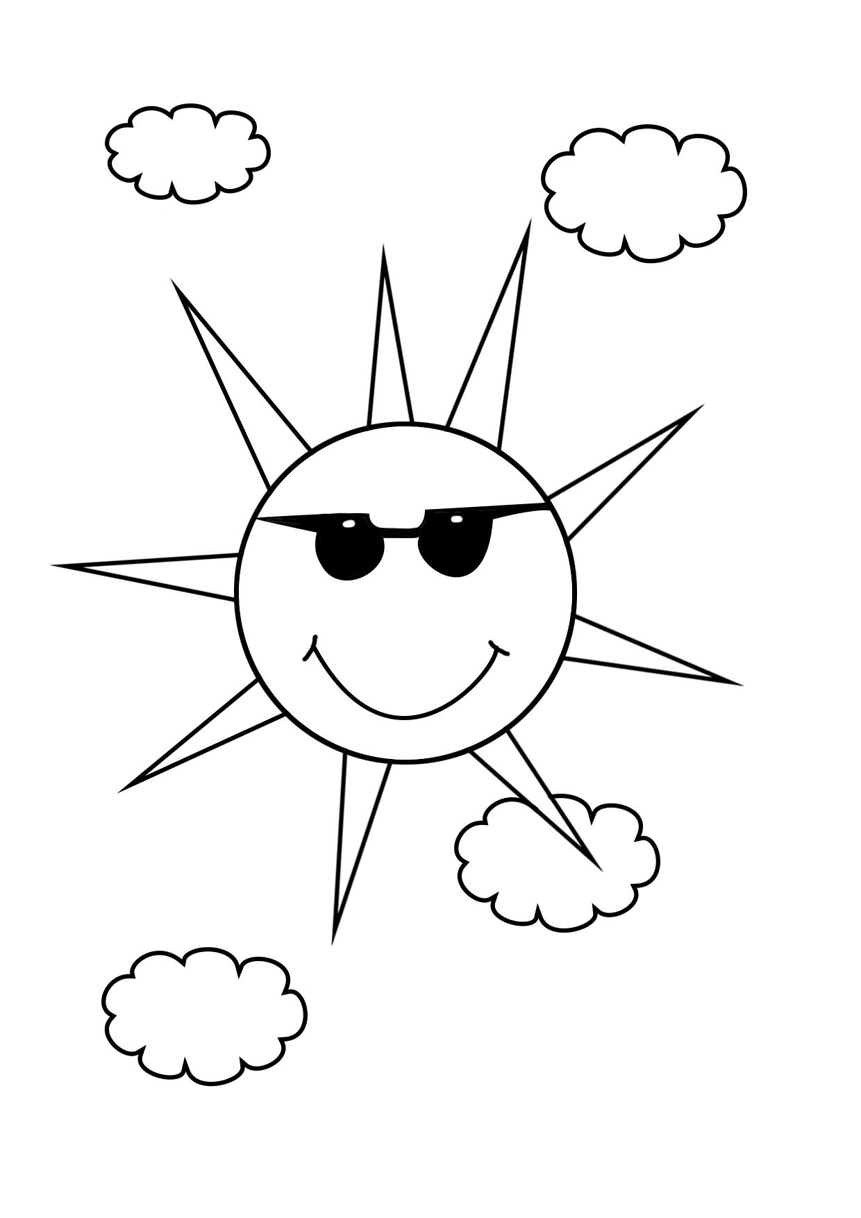 87 Sun Coloring Pages for Kids Printable 23