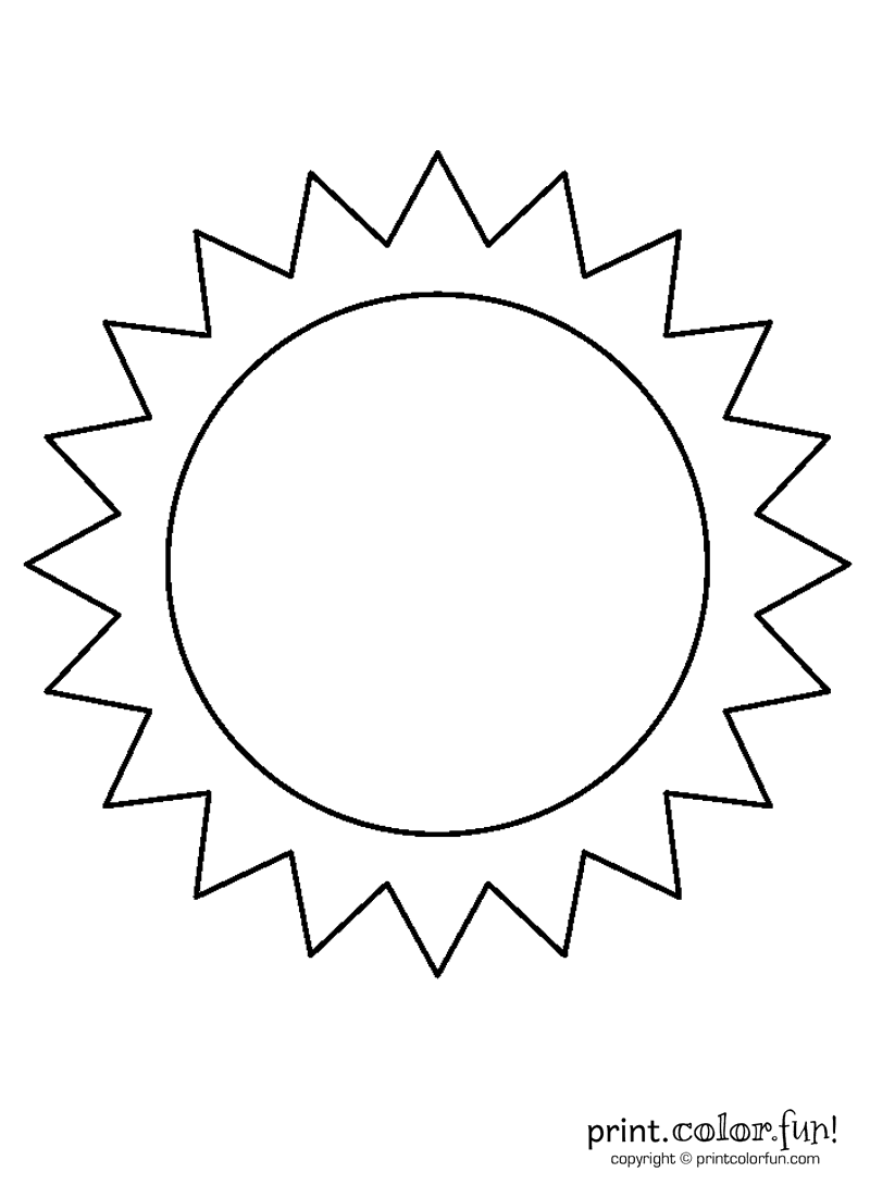 87 Sun Coloring Pages for Kids Printable 3