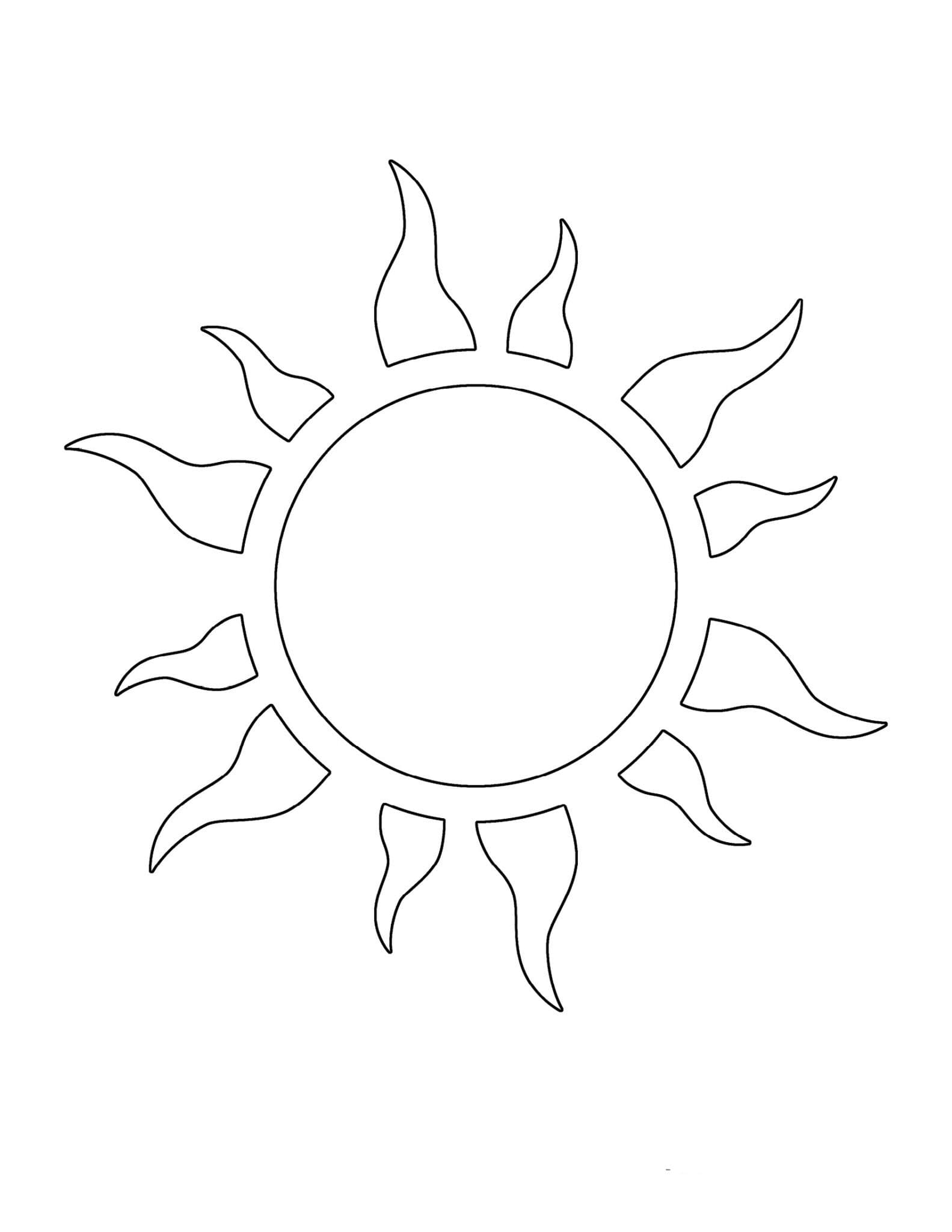 87 Sun Coloring Pages for Kids Printable 33