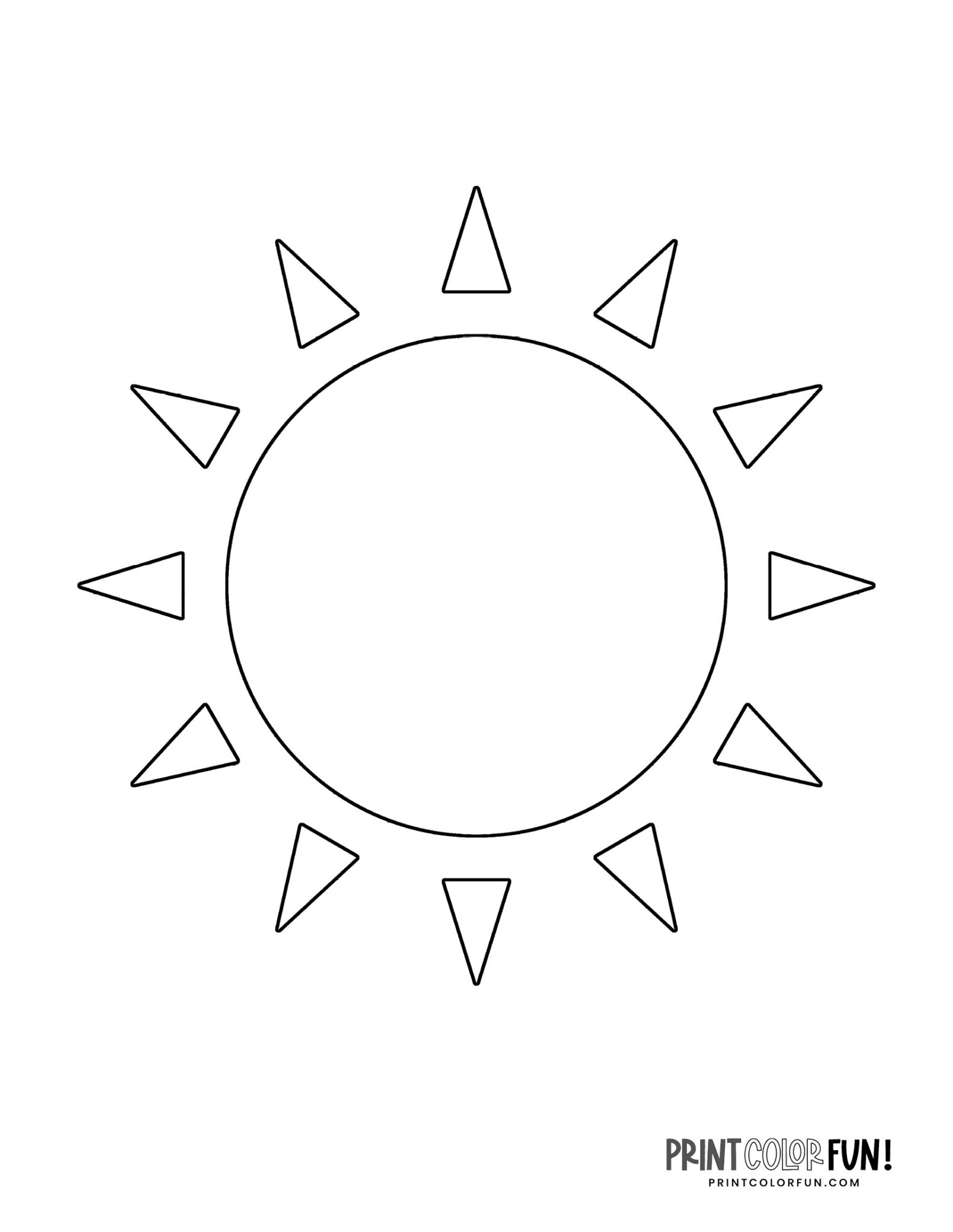 87 Sun Coloring Pages for Kids Printable 40