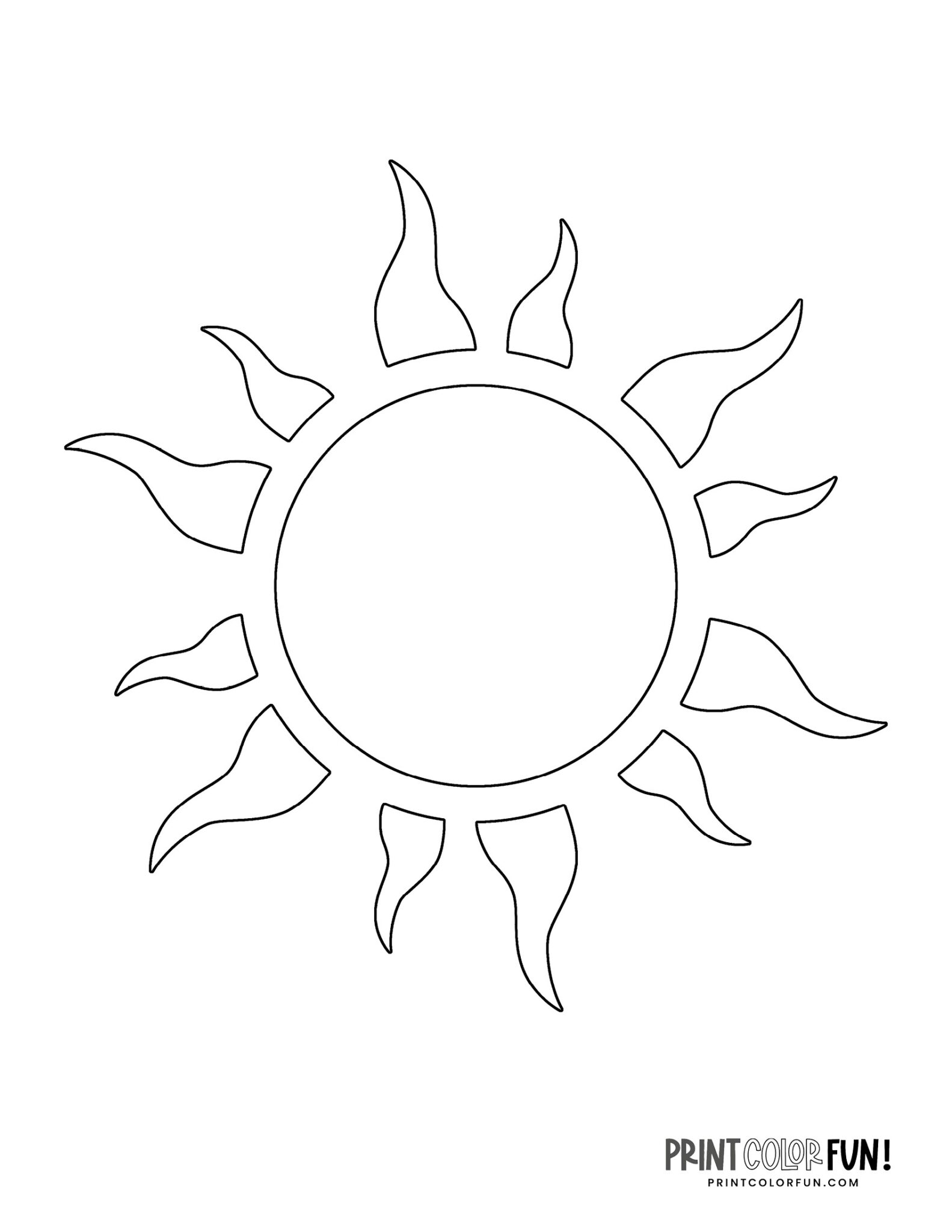 87 Sun Coloring Pages for Kids Printable 49