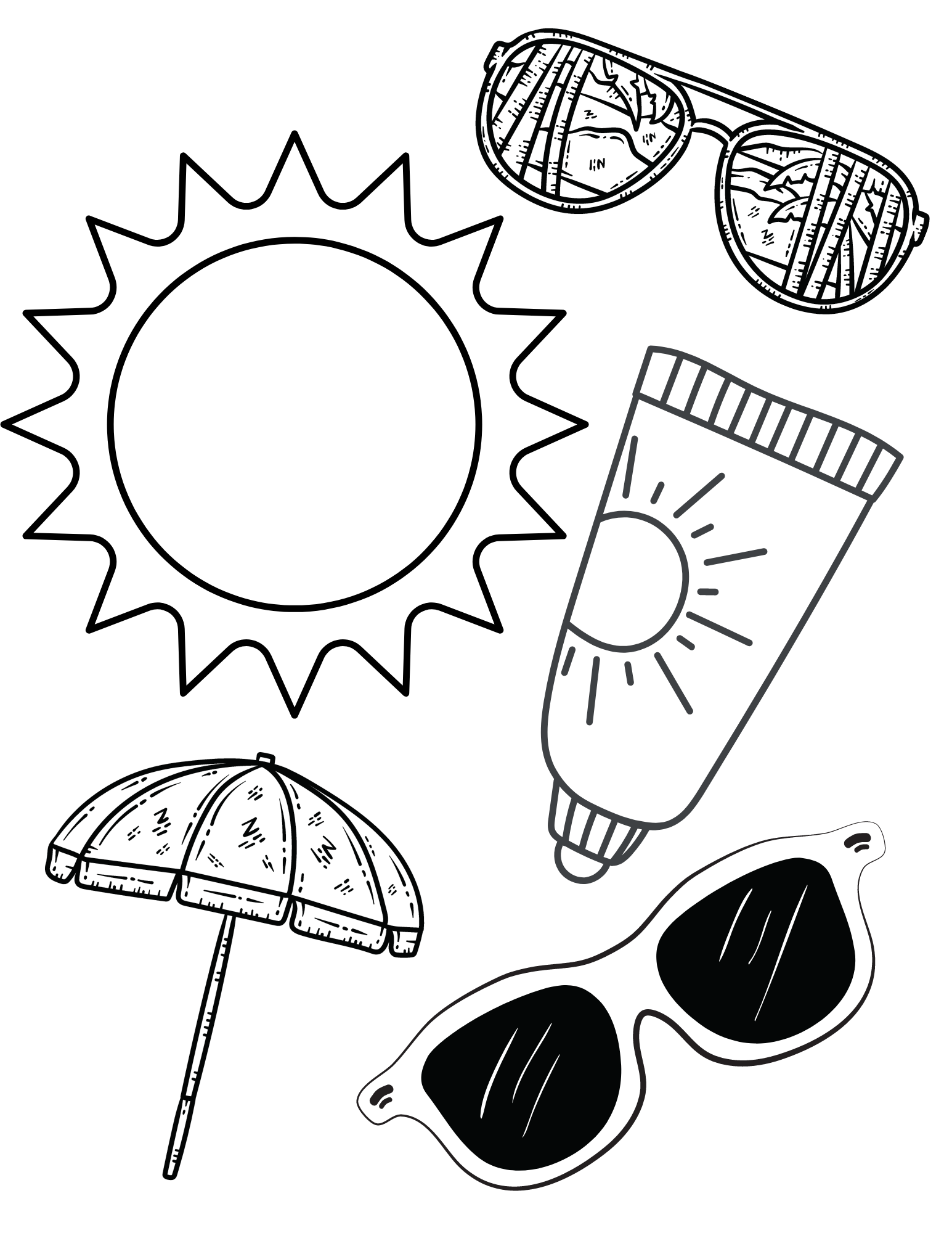 87 Sun Coloring Pages for Kids Printable 52