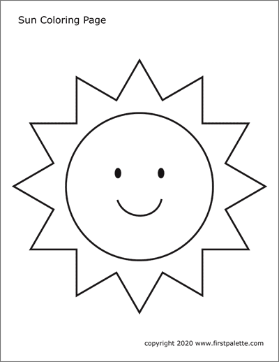 87 Sun Coloring Pages for Kids Printable 59