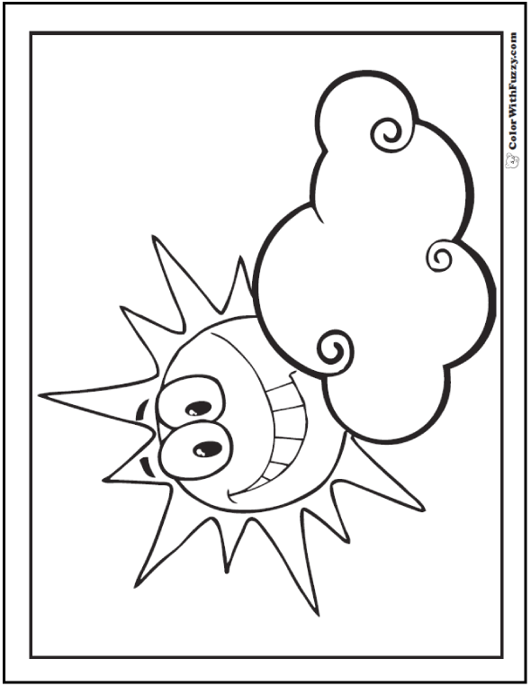 87 Sun Coloring Pages for Kids Printable 62