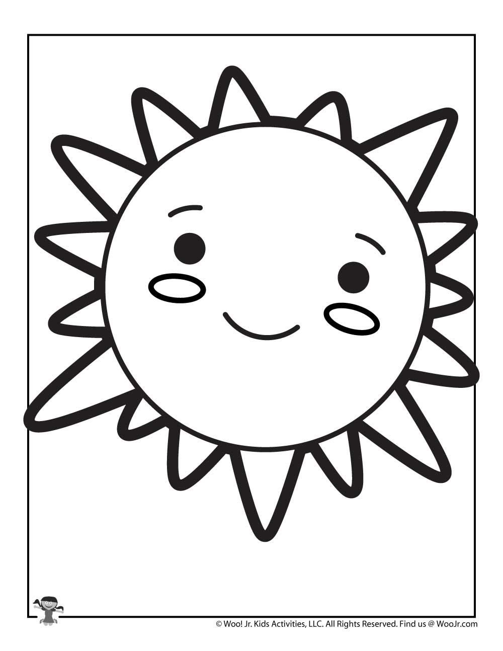 87 Sun Coloring Pages for Kids Printable 67