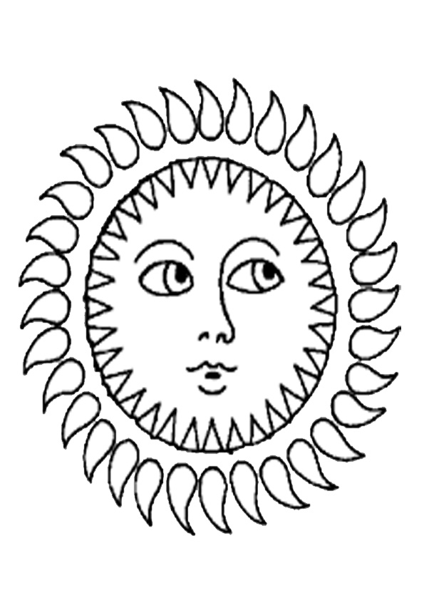 87 Sun Coloring Pages for Kids Printable 68