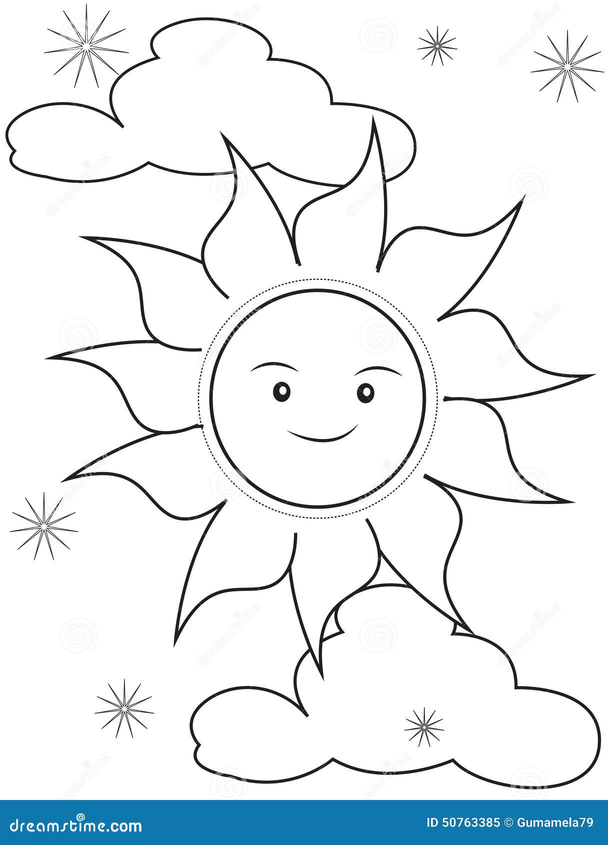 87 Sun Coloring Pages for Kids Printable 70