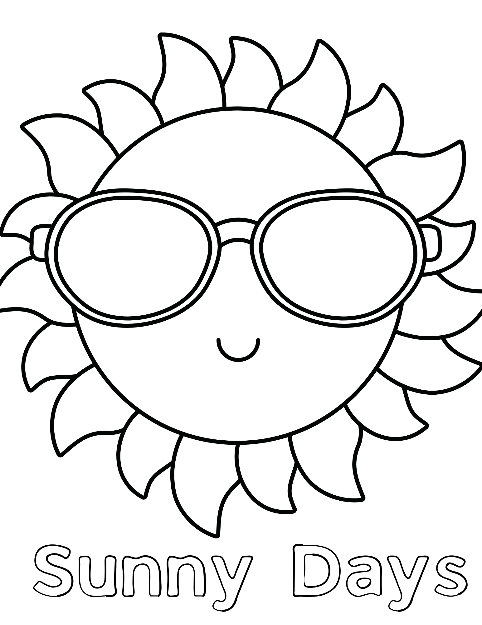 87 Sun Coloring Pages for Kids Printable 77