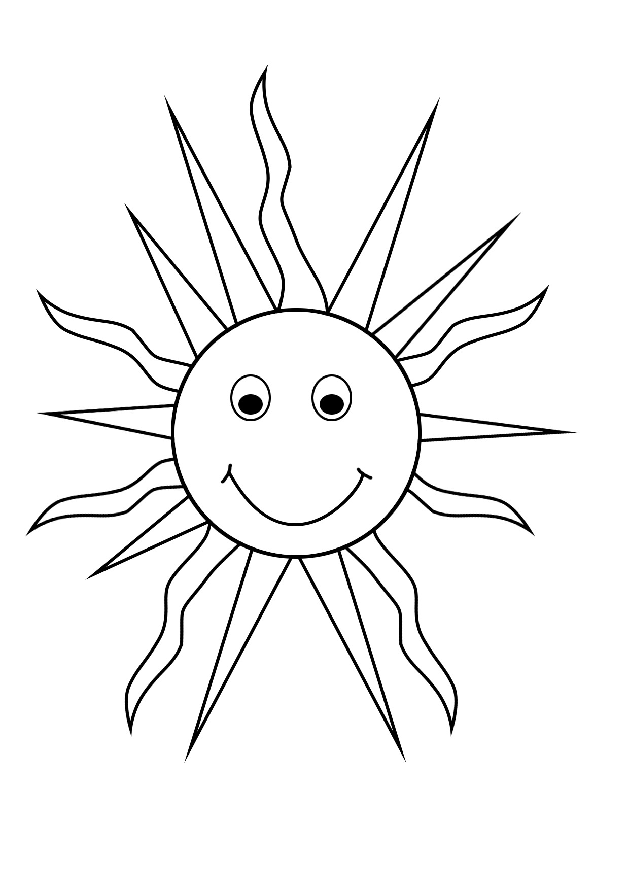 87 Sun Coloring Pages for Kids Printable 78