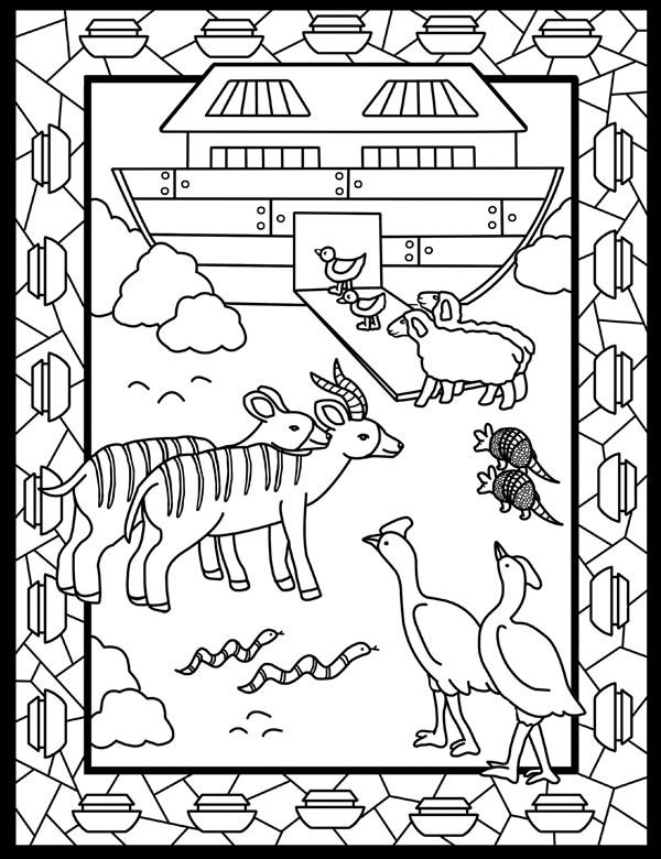 89 Noahs Ark Coloring Pages Printable 13