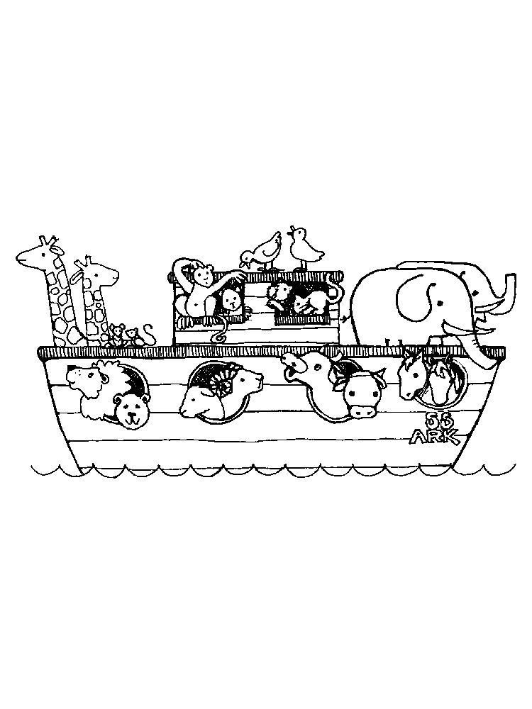 89 Noahs Ark Coloring Pages Printable 20