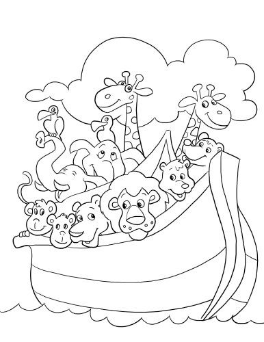 89 Noahs Ark Coloring Pages Printable 24