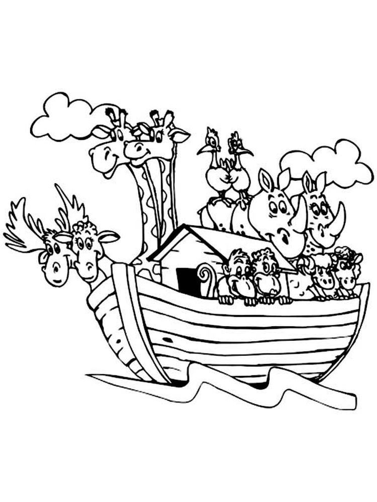 89 Noahs Ark Coloring Pages Printable 28