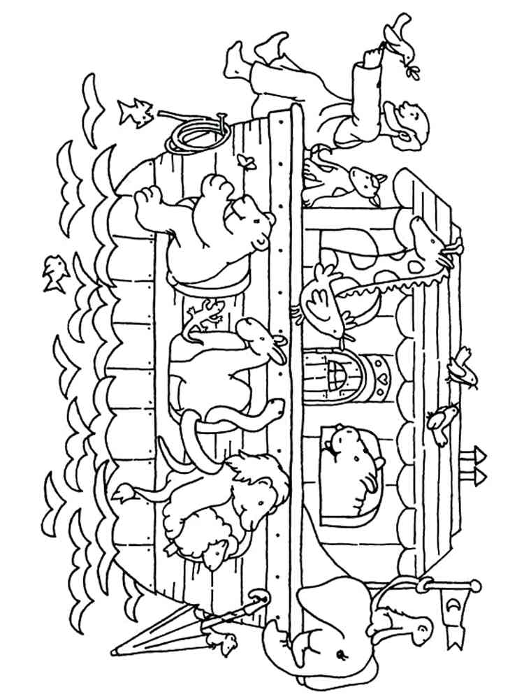 89 Noahs Ark Coloring Pages Printable 31