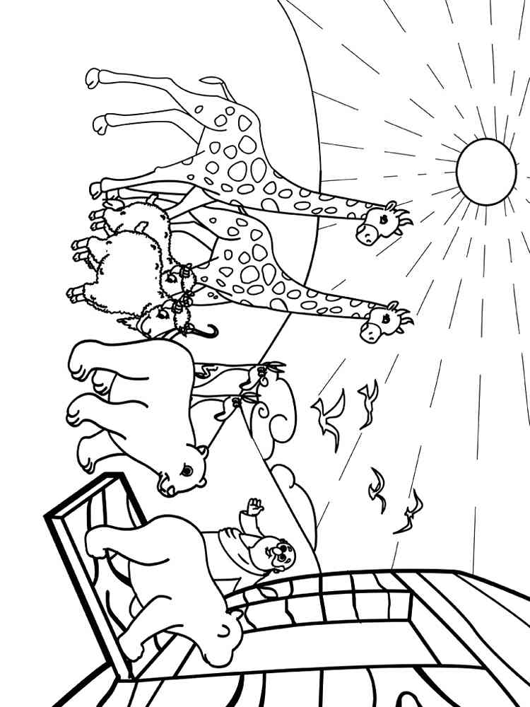 89 Noahs Ark Coloring Pages Printable 32