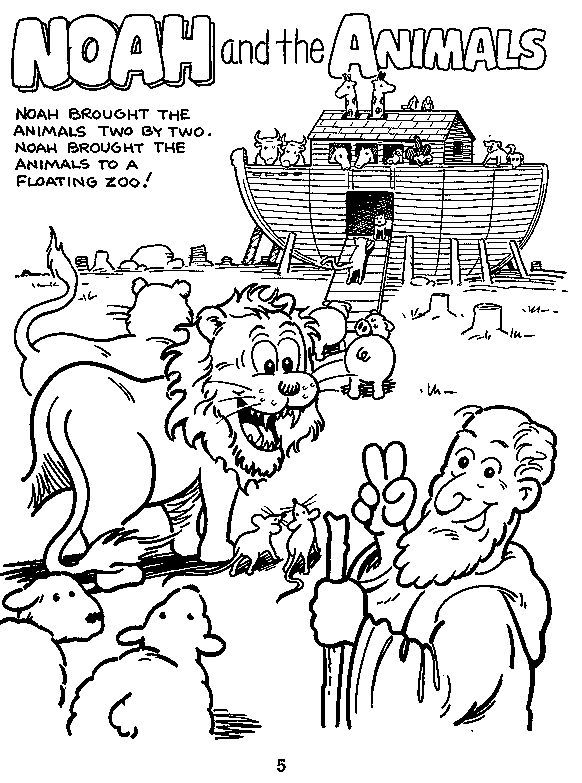 89 Noahs Ark Coloring Pages Printable 42