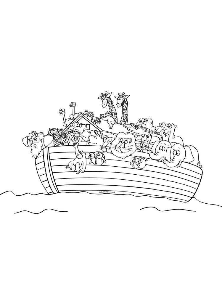 89 Noahs Ark Coloring Pages Printable 47