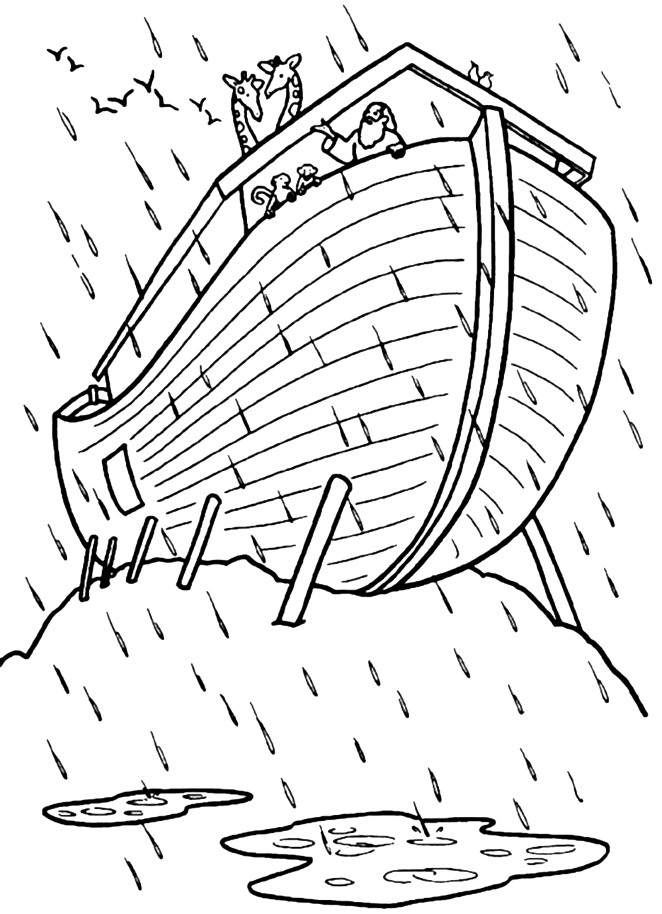 89 Noahs Ark Coloring Pages Printable 51