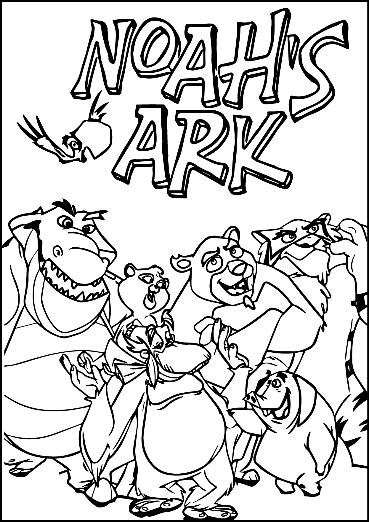 89 Noahs Ark Coloring Pages Printable 54