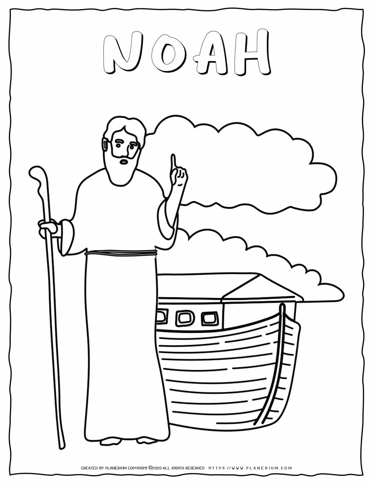 89 Noahs Ark Coloring Pages Printable 6