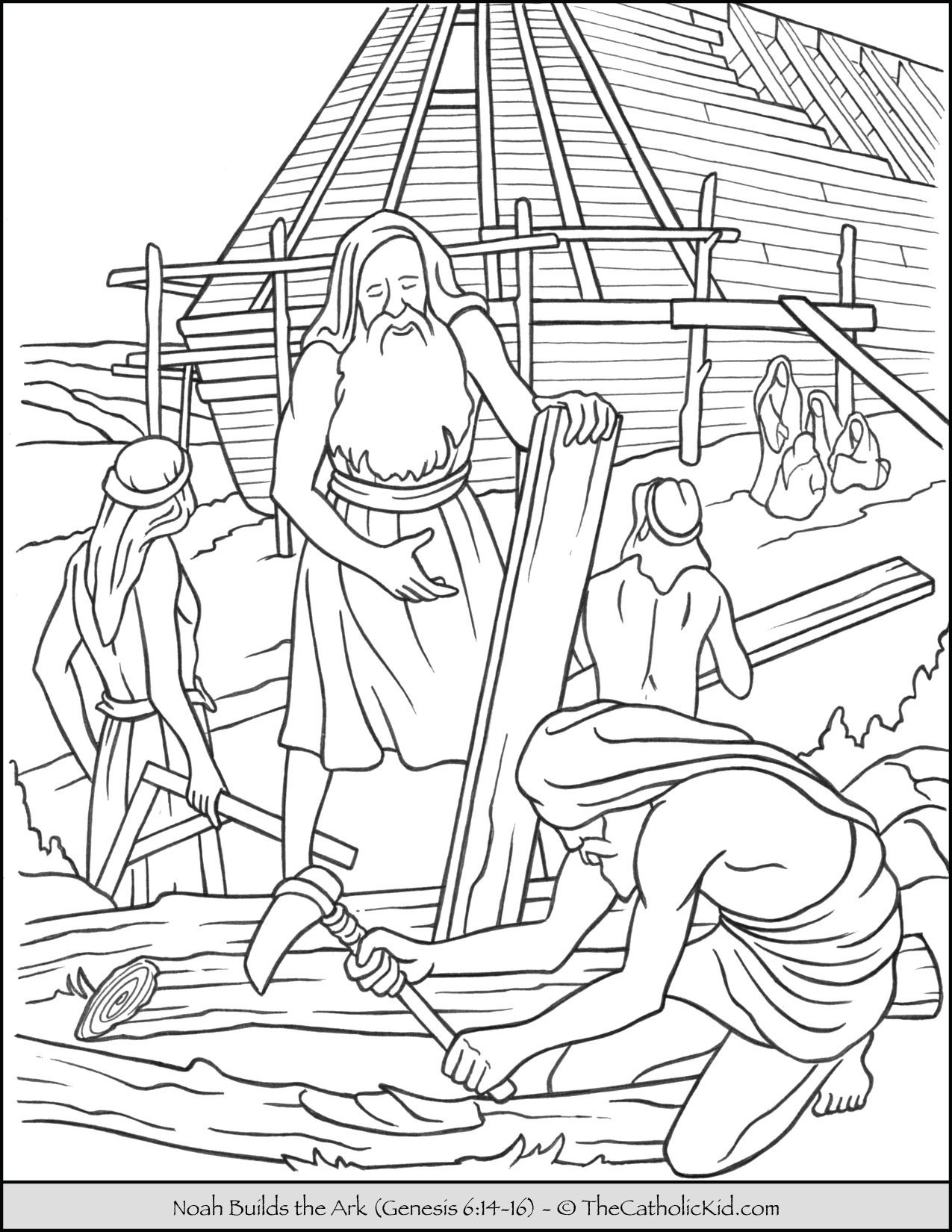 89 Noahs Ark Coloring Pages Printable 62