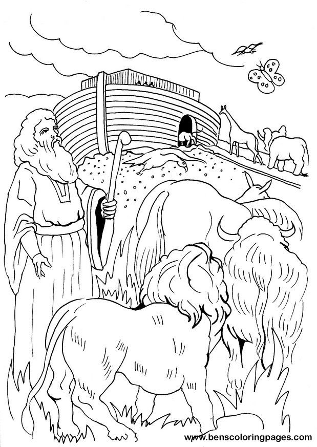 89 Noahs Ark Coloring Pages Printable 63