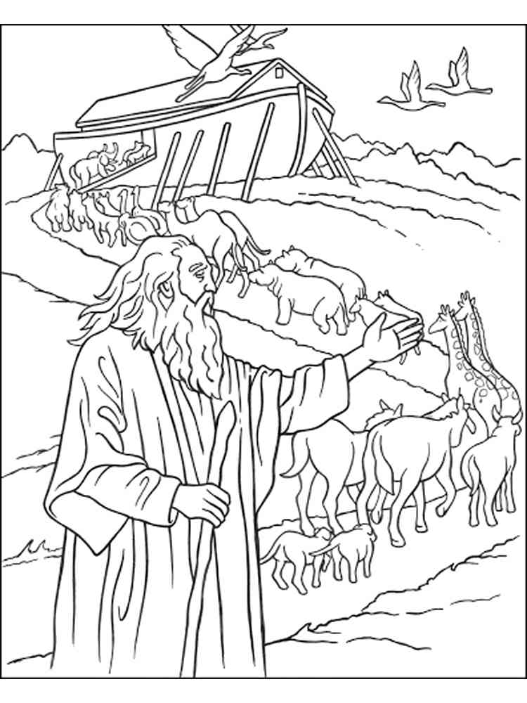 89 Noahs Ark Coloring Pages Printable 67