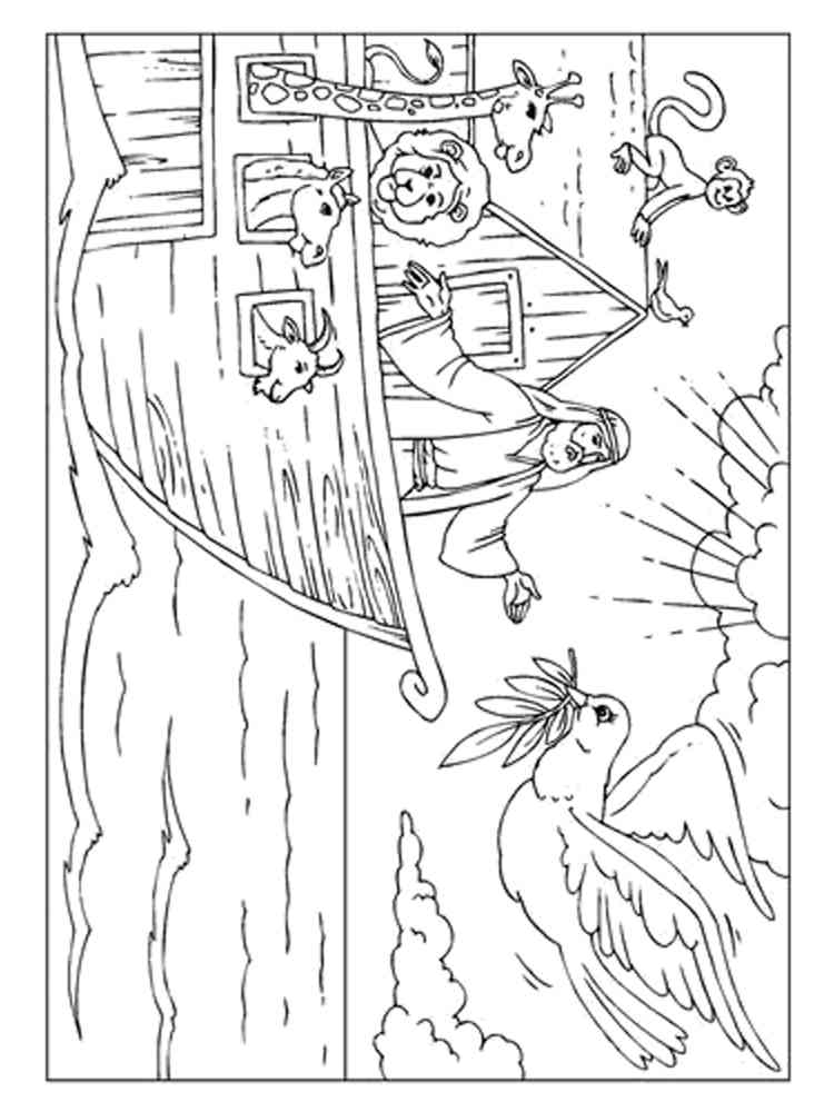 89 Noahs Ark Coloring Pages Printable 7