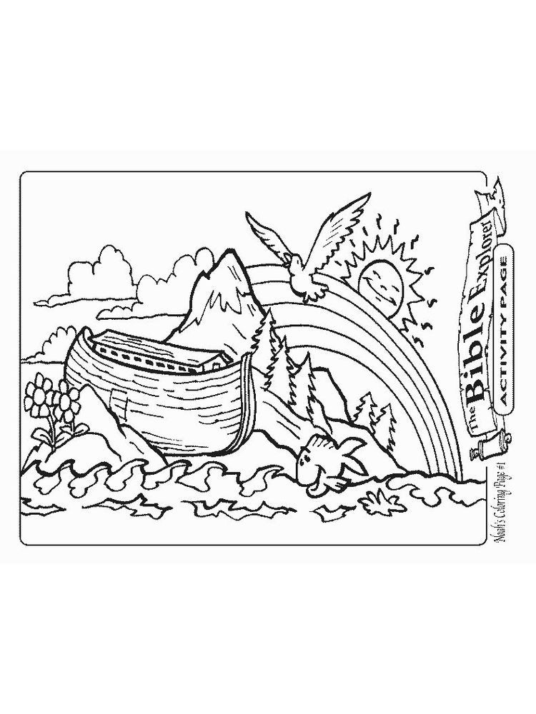 89 Noahs Ark Coloring Pages Printable 73