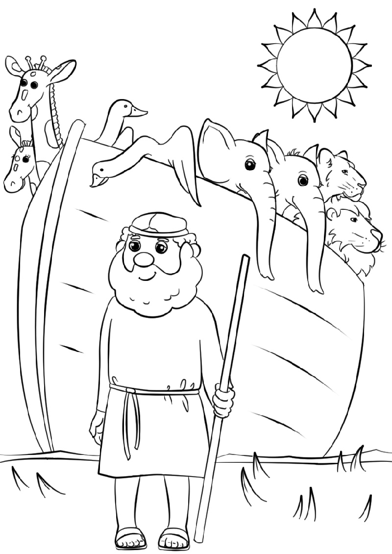 89 Noahs Ark Coloring Pages Printable 75