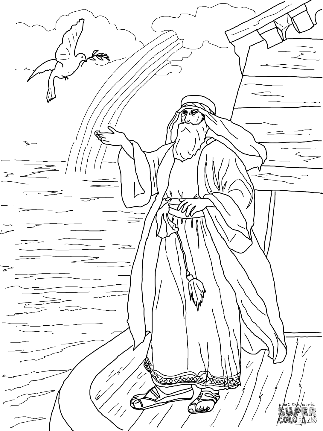 89 Noahs Ark Coloring Pages Printable 78