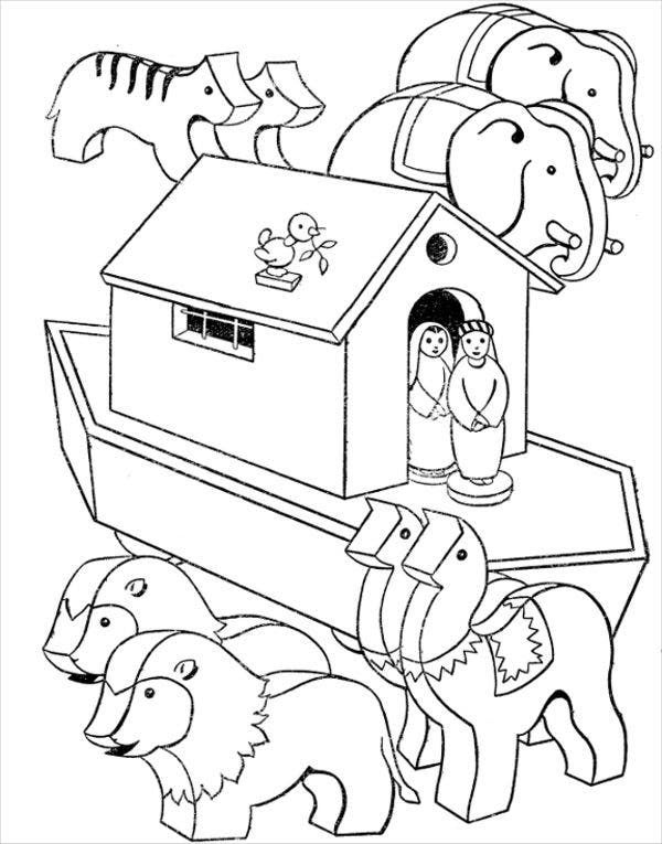 89 Noahs Ark Coloring Pages Printable 80