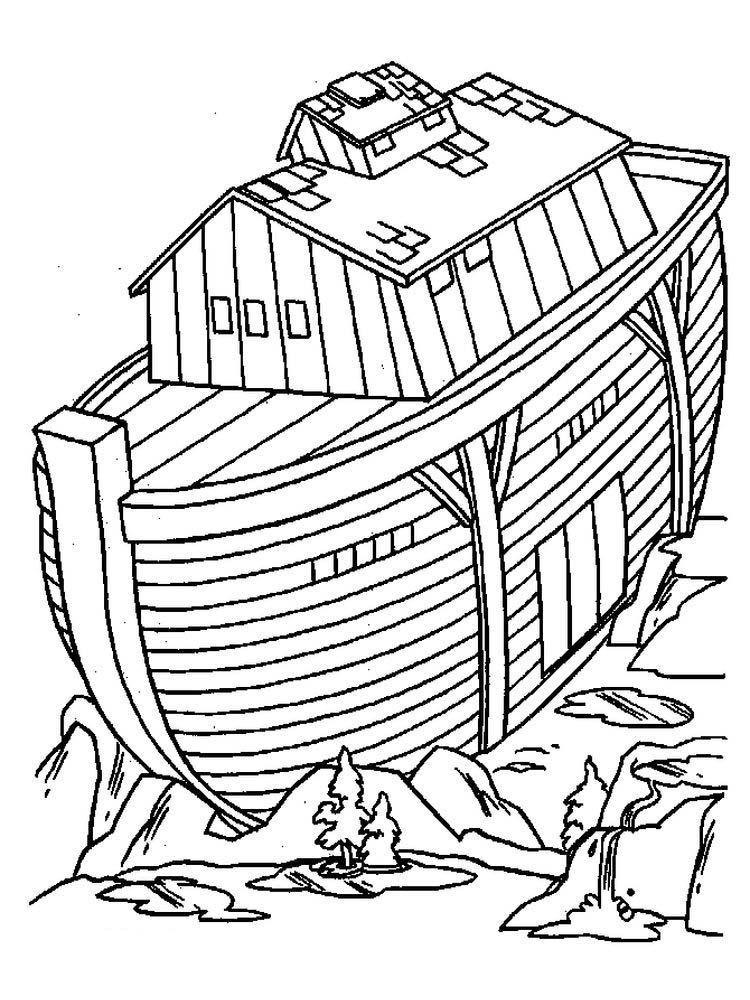 89 Noahs Ark Coloring Pages Printable 81