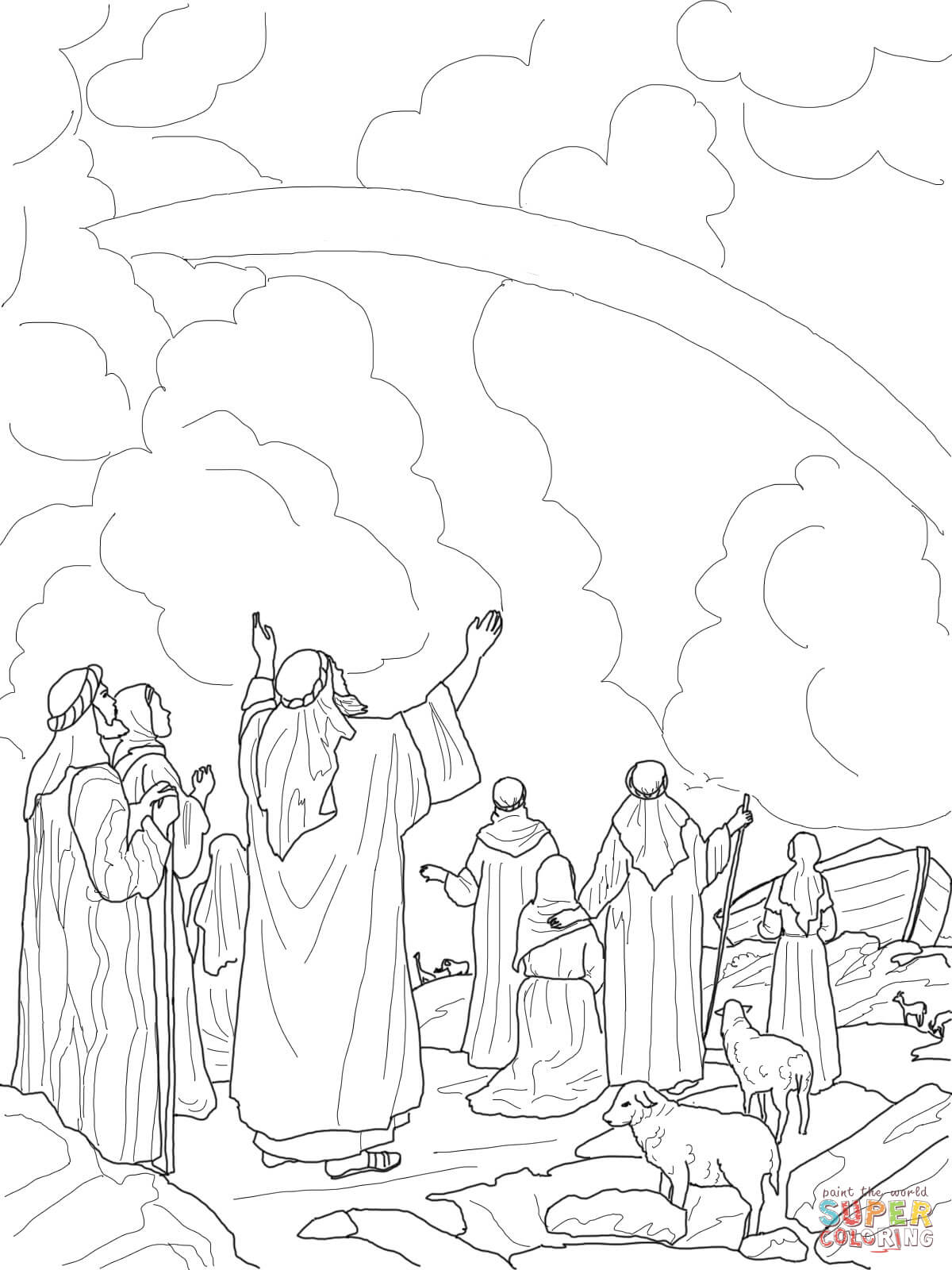 89 Noahs Ark Coloring Pages Printable 89