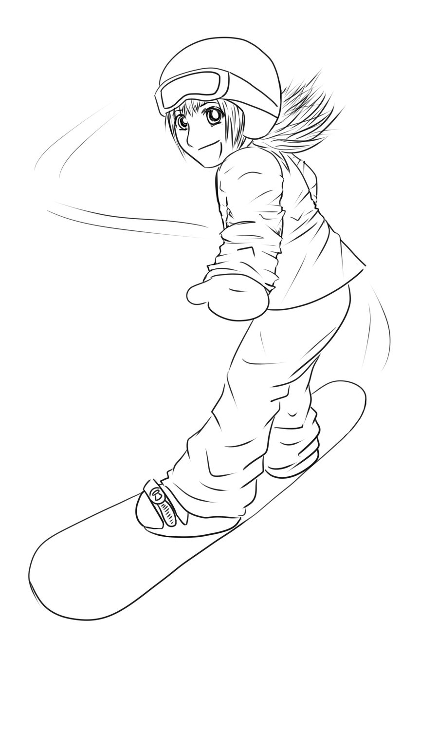 90 Snowboarding Coloring Pages Printable 24