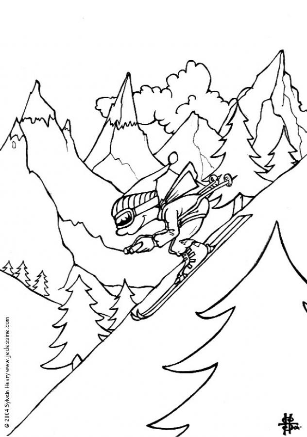 90 Snowboarding Coloring Pages Printable 30