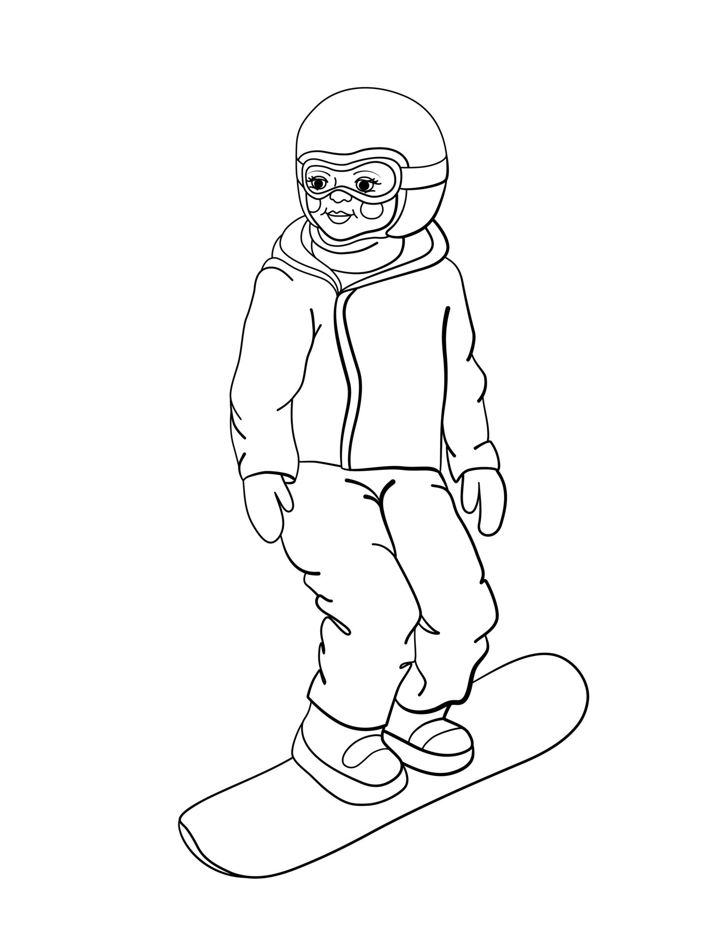 90 Snowboarding Coloring Pages Printable 33