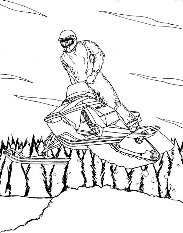 90 Snowboarding Coloring Pages Printable 35