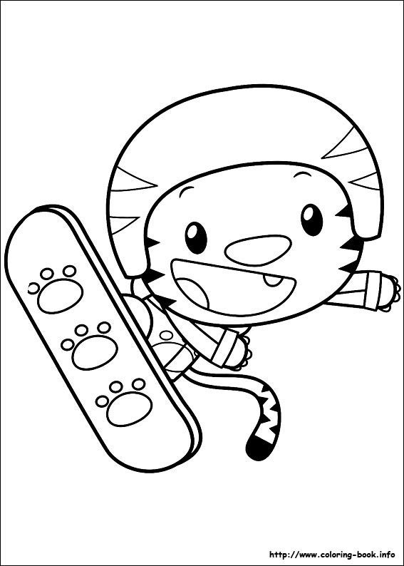 90 Snowboarding Coloring Pages Printable 71